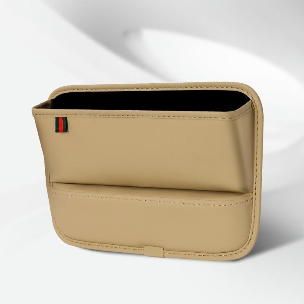 Car Seat Sewing Box Central Control Slot Storage Bag(Beige)