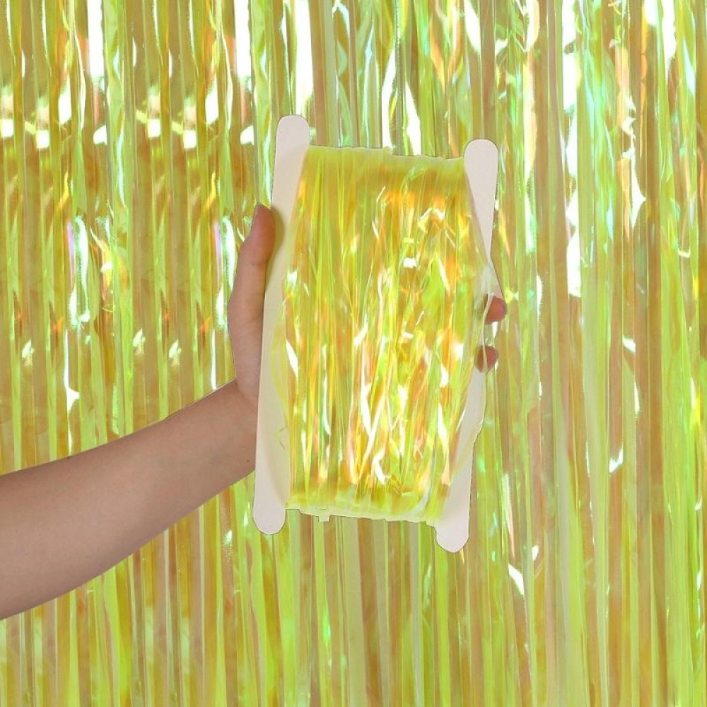 Candy Rain Curtain Festive Party Decoration Photo Background, Size: 1x3m Yellow