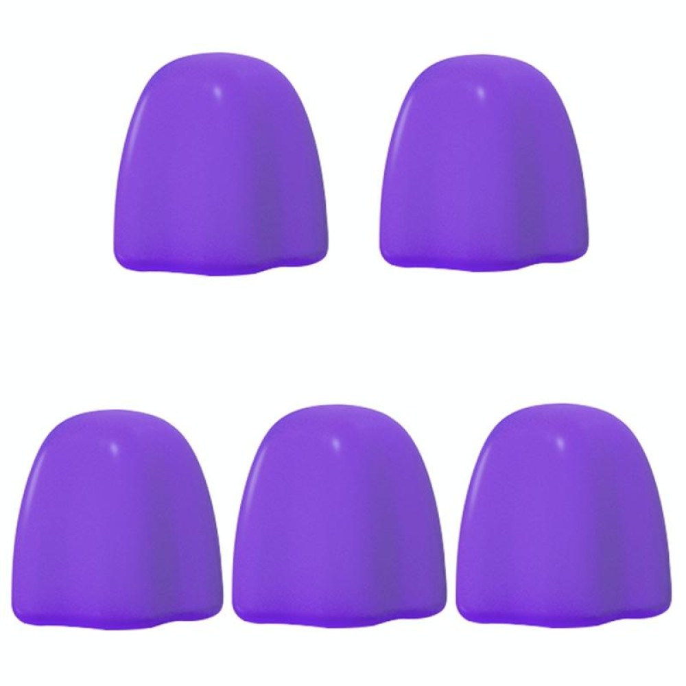 5 PCS Manual Silicone Self-Sealing Toothpaste Cap Aid(Purple)