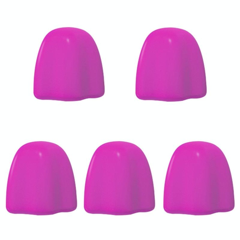 5 PCS Manual Silicone Self-Sealing Toothpaste Cap Aid(Red)