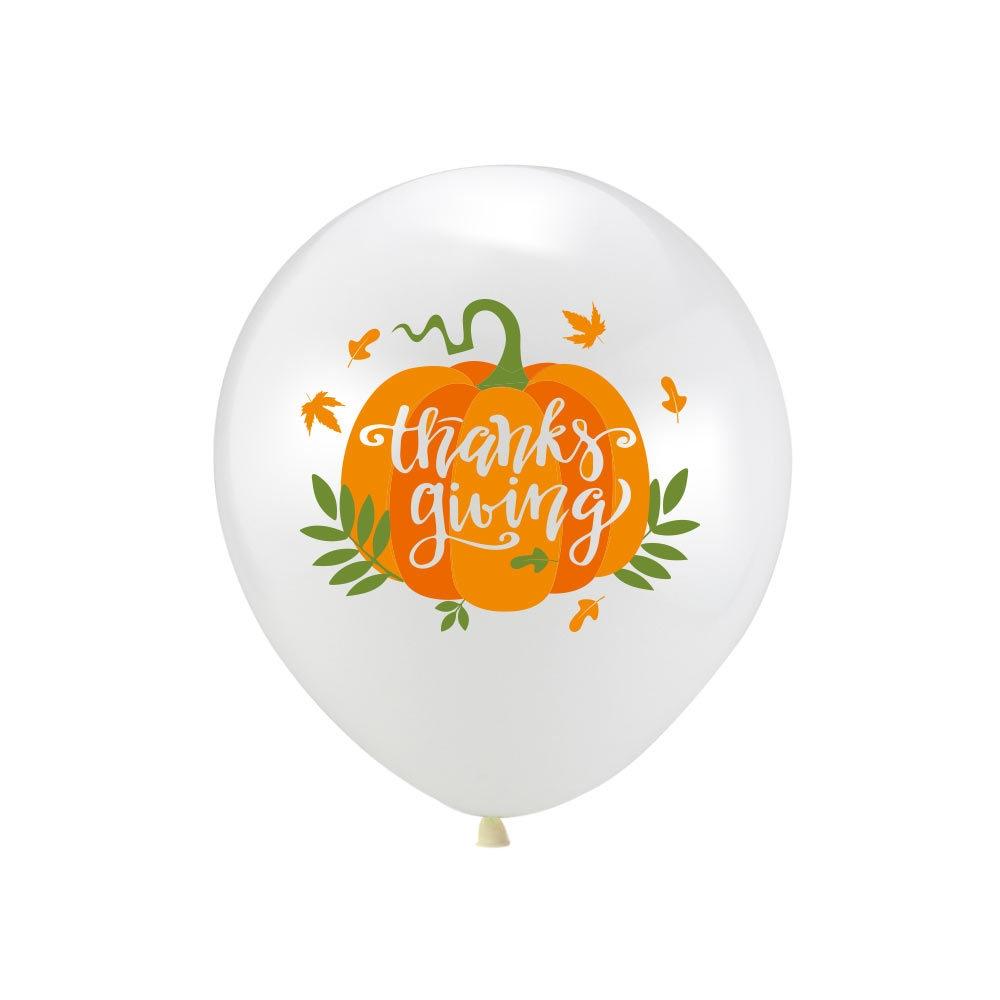 30 PCS Thanksgiving Party Decorative Balloons(White)