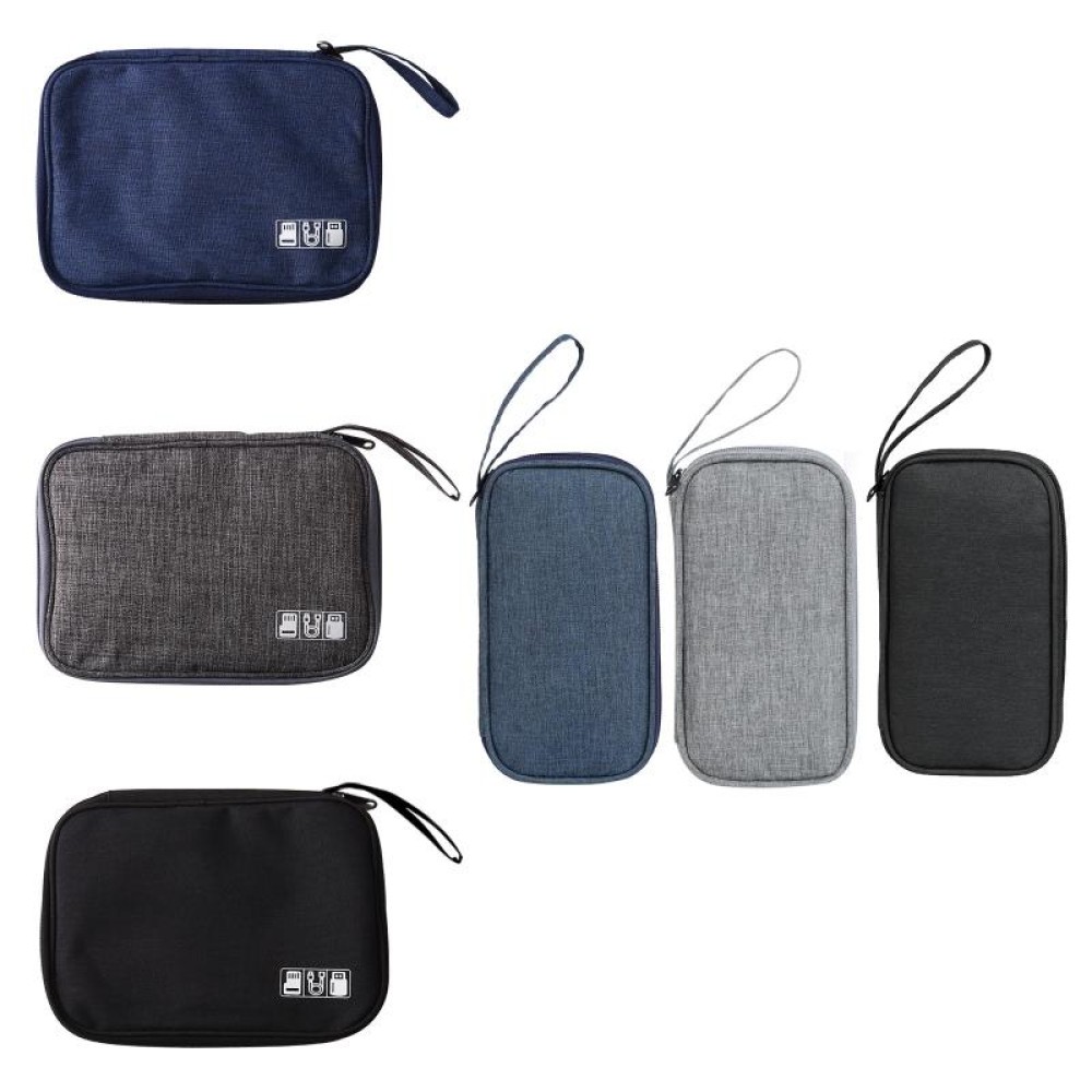 Power Hard Drive Digital Accessories Dustproof Storage Bag, Style: Power Bank Bag (Black)