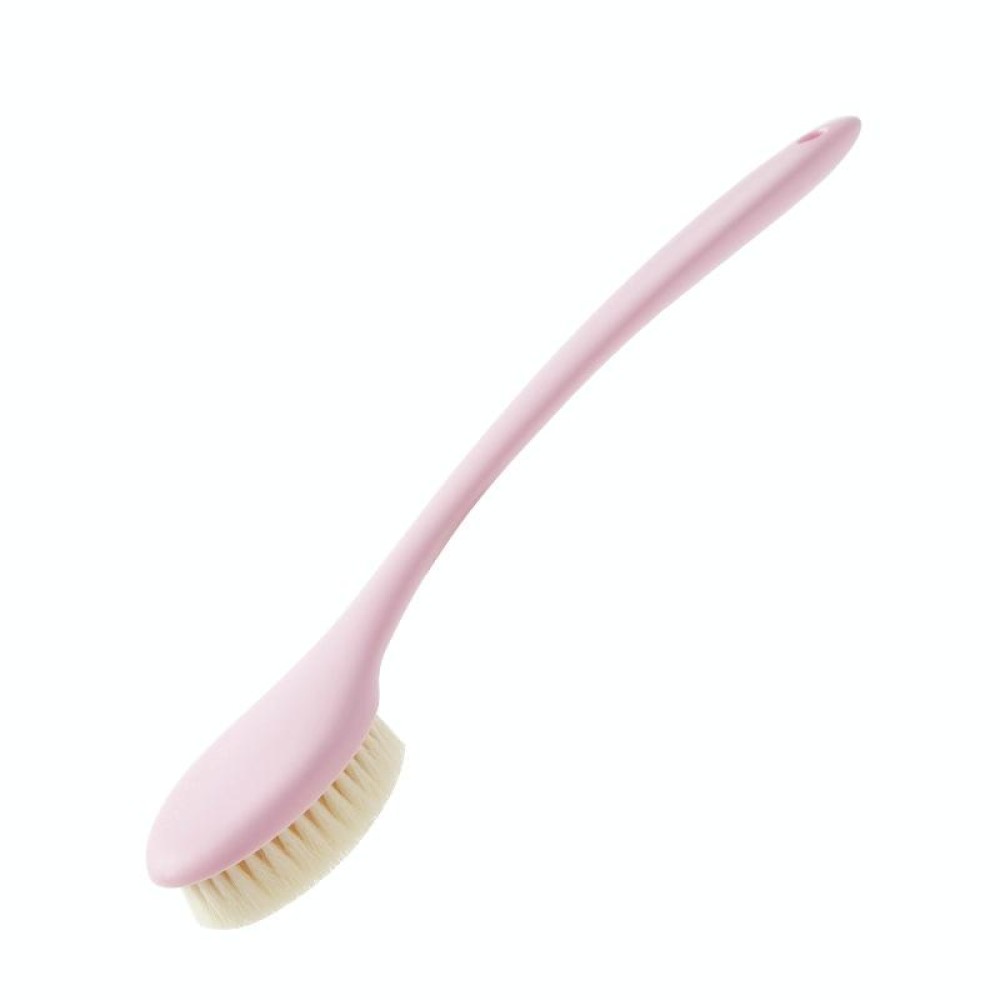 Long Handle Soft Hair Bathing Brush Nylon Hair Massage Brush(Pink)