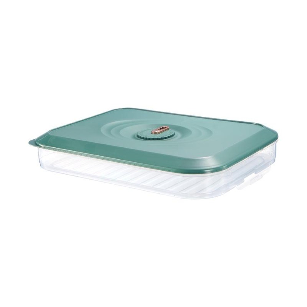 Household Refrigerator Freezer Large Capacity Dumpling Box, Capacity: One Layer (Green)
