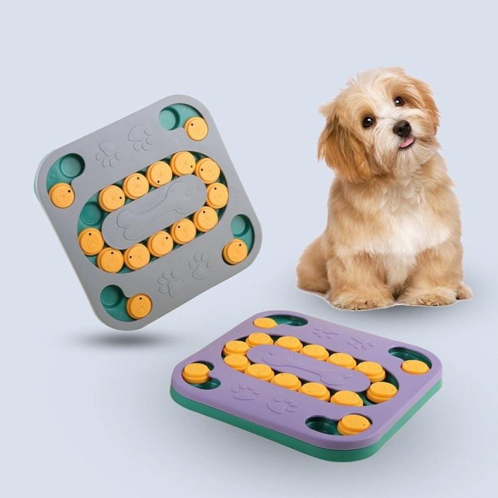 Dog Educational Foraging Toy Pet Interactive Training Food Box(Purple)