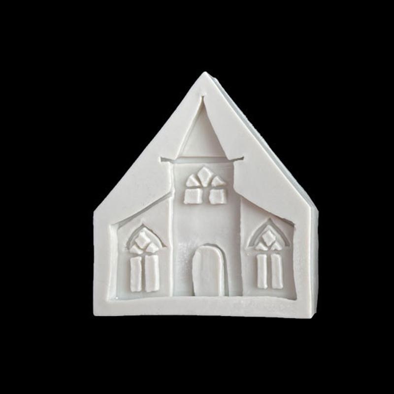 Castle Musical Silicone Mold Chocolate Fondant Cake Decor, Style:, Specification: Triangle