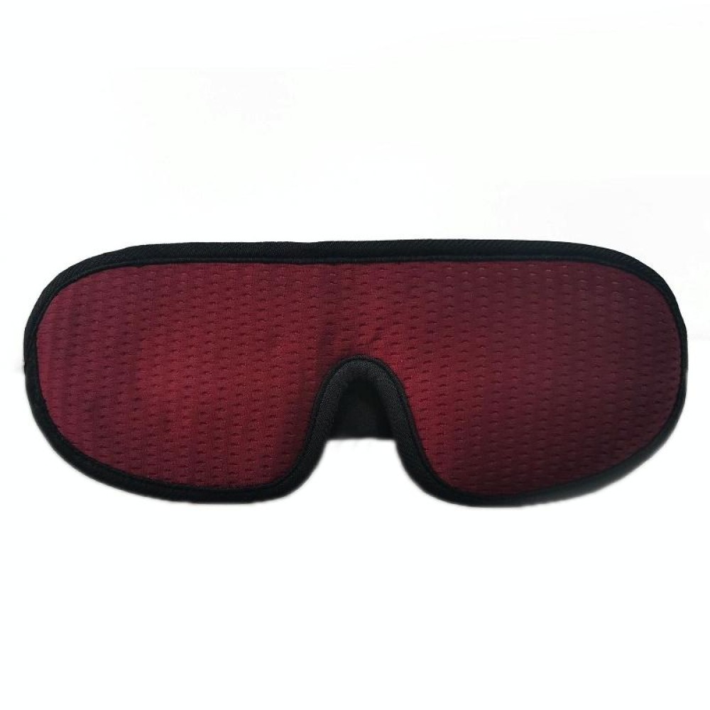 3D Breathable Shading Eye Protection Sleep Eye Mask(Purple Red)