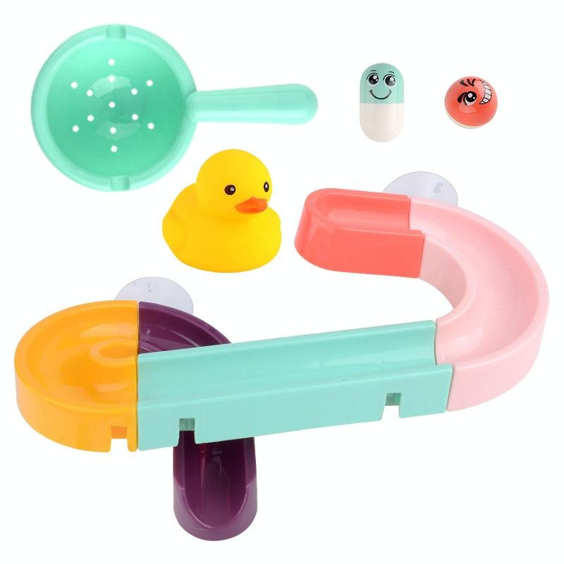 Children Bath Building Blocks Slide Water Toys, Spec: 12-pieces