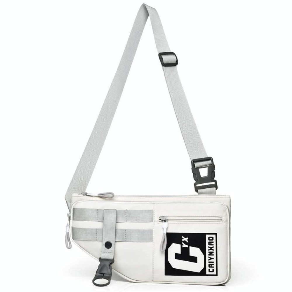 2502 Multi-pocket Large-capacity Sports Single-shoulder Bags(Beige)