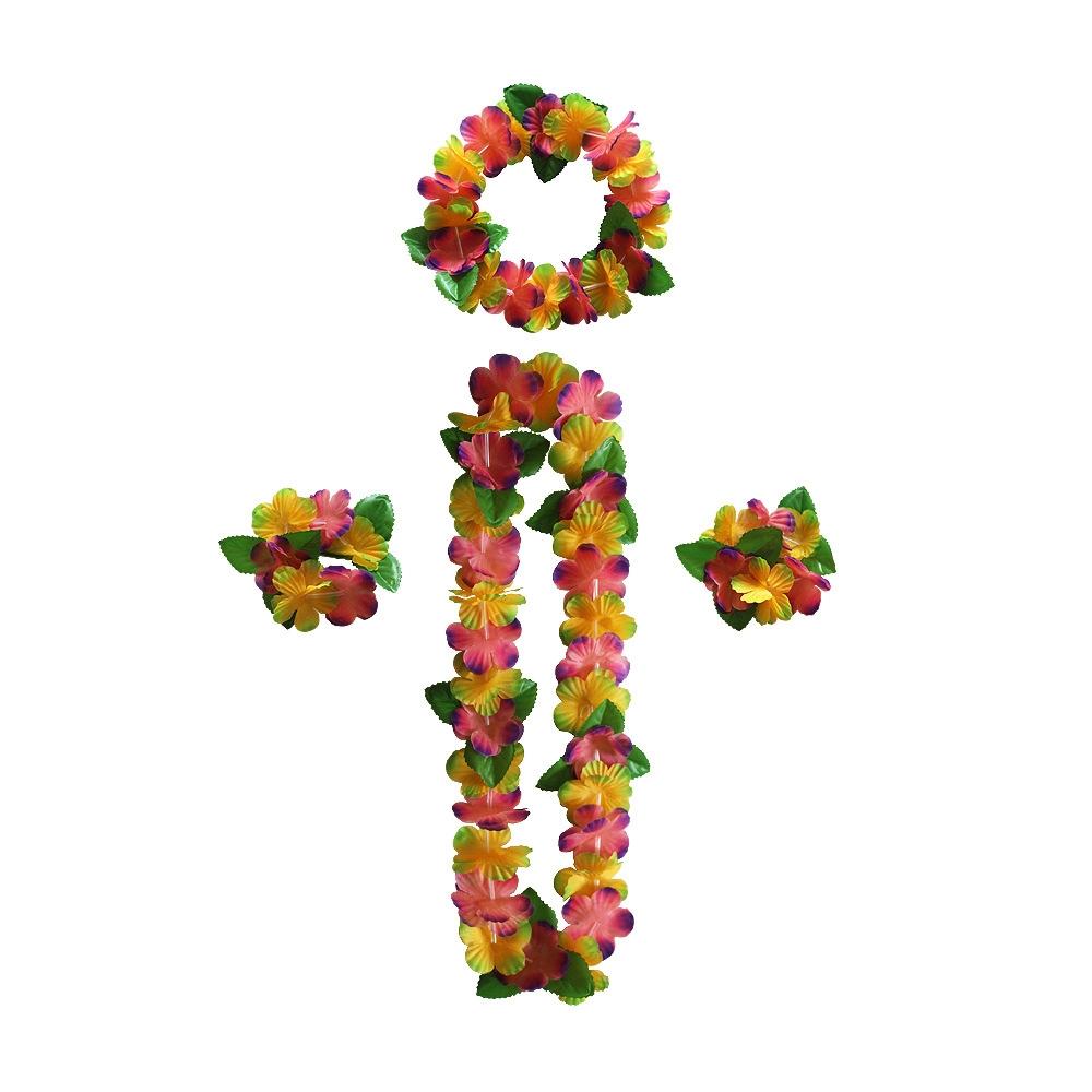 5 PCS CK-053 12-Color Petal Party Decoration Hawaiian Wreath(1)