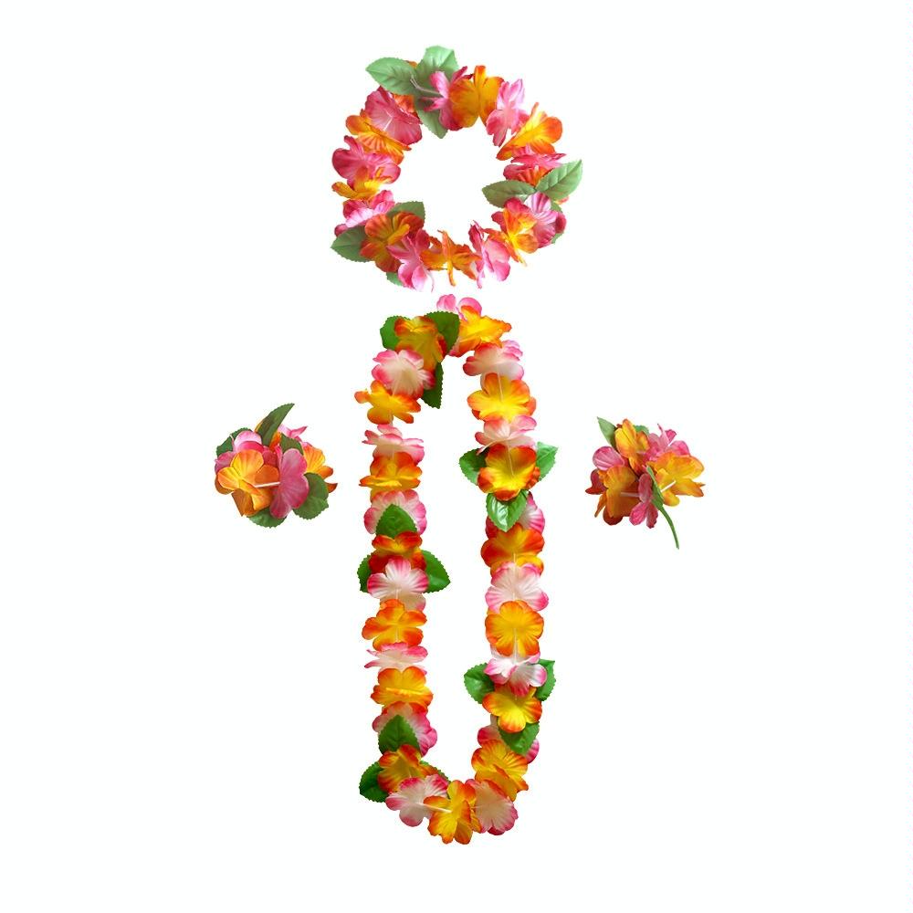 5 PCS CK-053 12-Color Petal Party Decoration Hawaiian Wreath(12)