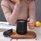 Round Bottom Flip Lid Office Cup Drinking Cup With Handle, Capacity: 500ml(Black)