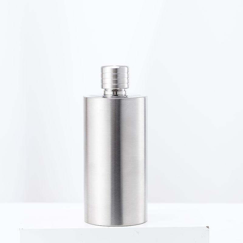 1000ml Outdoor Wine Pot 304 Stainless Steel Cylindrical Hip Flask, Color: Frosted Surface