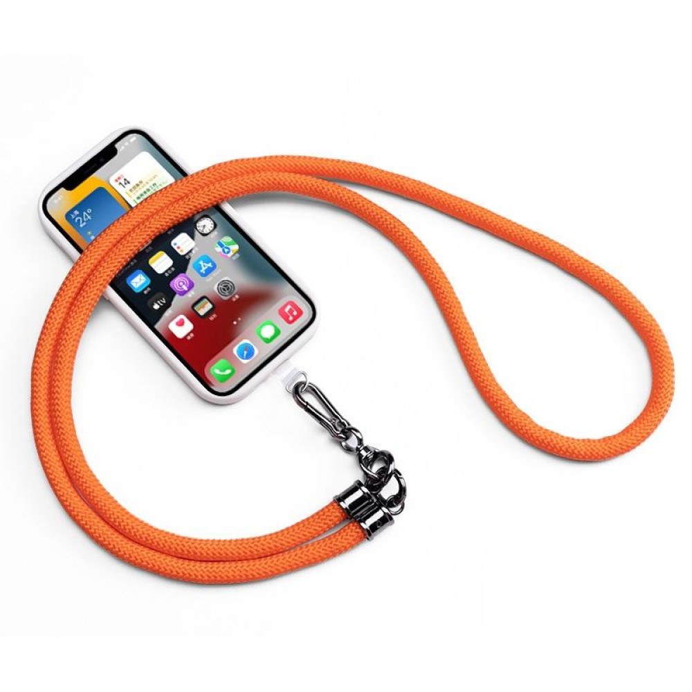 Mobile Phone Mountaineering Rope Lanyard  Can Be Hung Neck Or Crossbody( Orange)