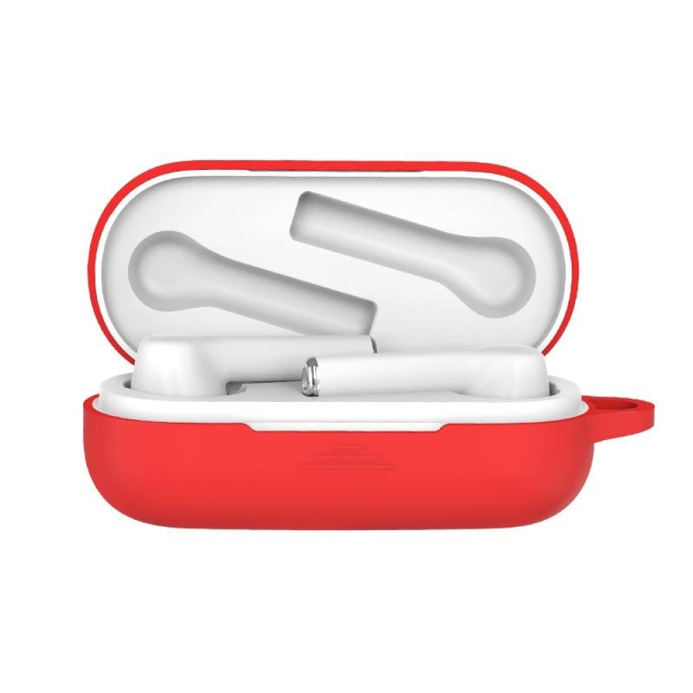 Bluetooth Earphone Silicone Protective Case for Huawei Honor FlyPods 3(Red)