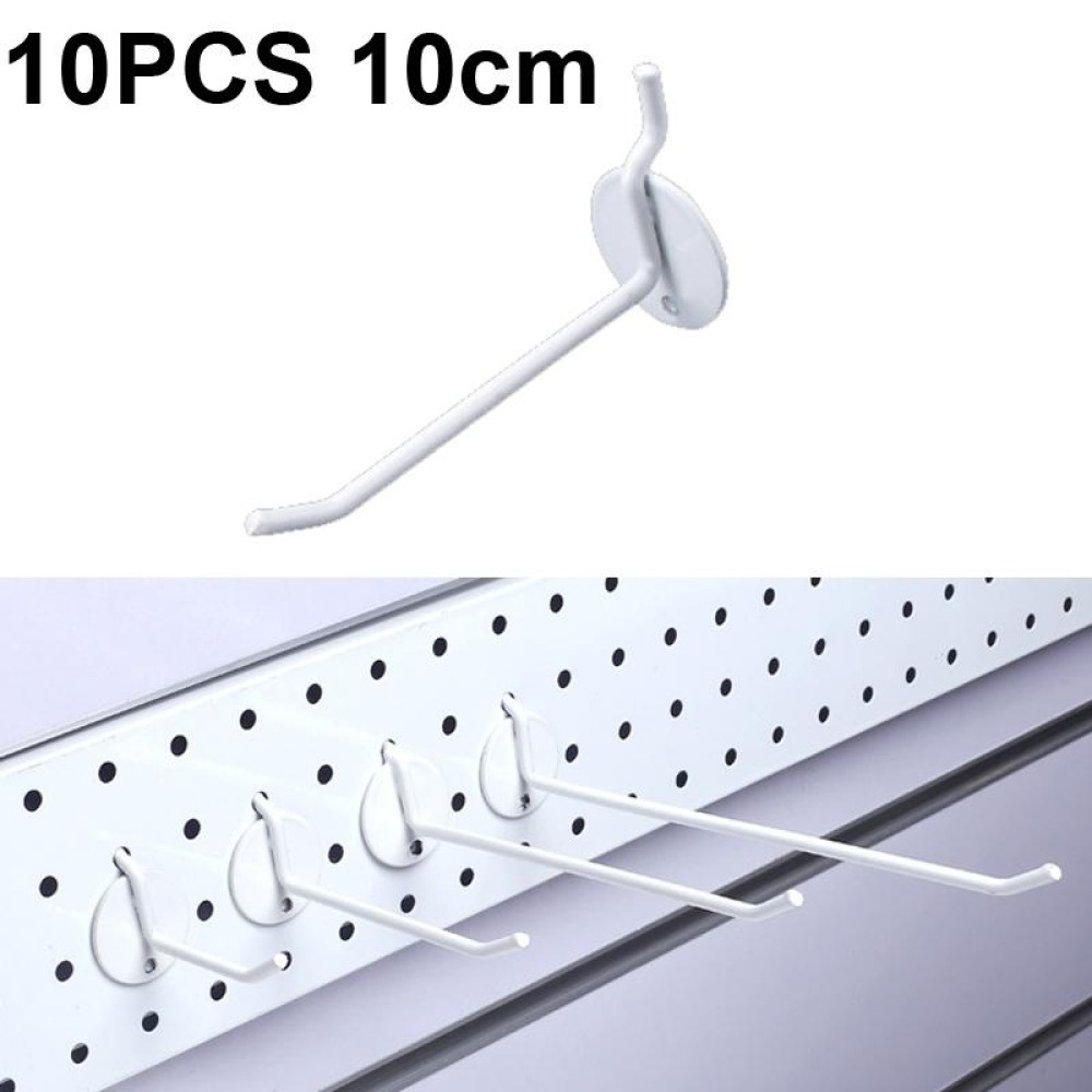 10 PCS Jewelry Accessories Display Orifice Plate Spray Hook, Length: 10cm(White)