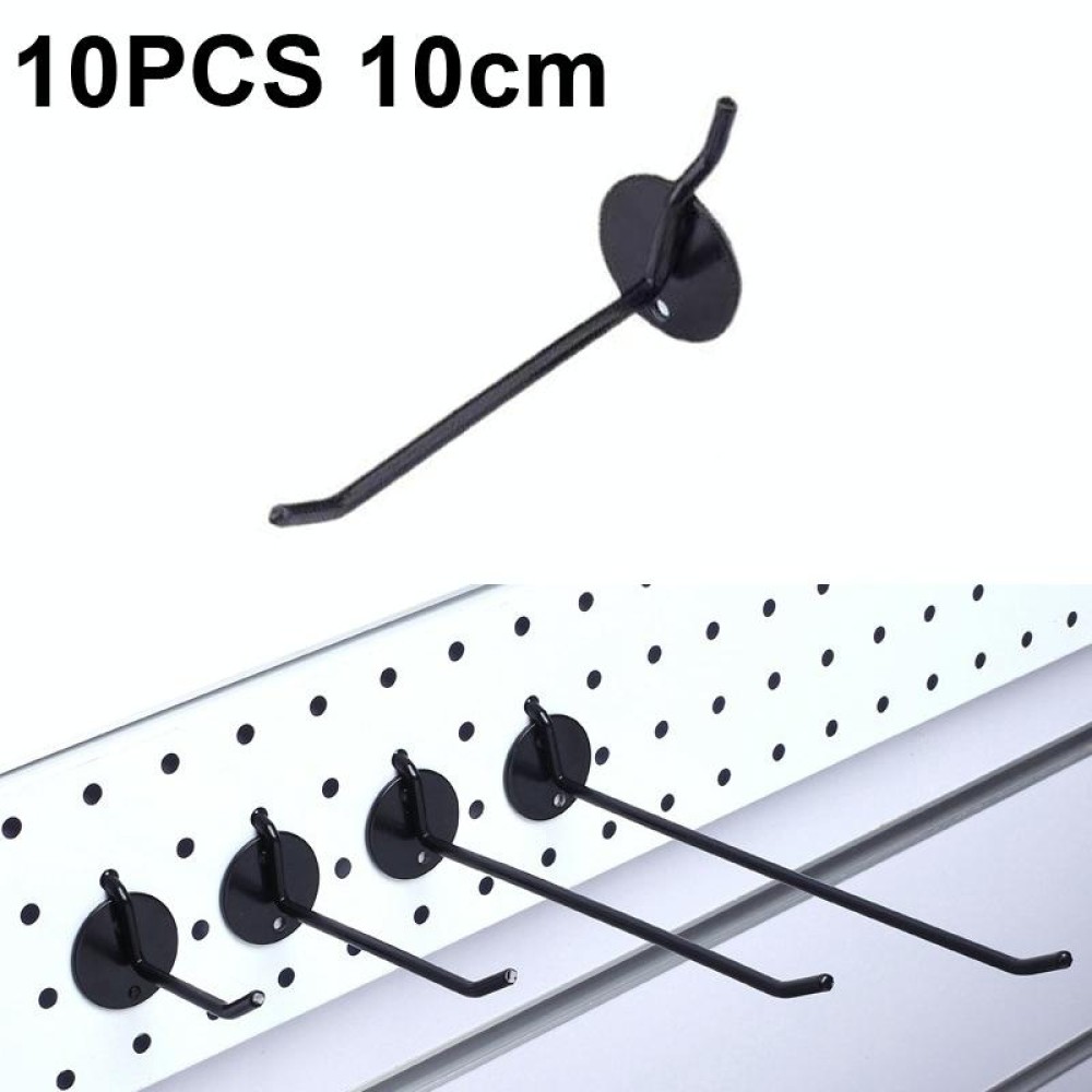 10 PCS Jewelry Accessories Display Orifice Plate Spray Hook, Length: 10cm(Black)