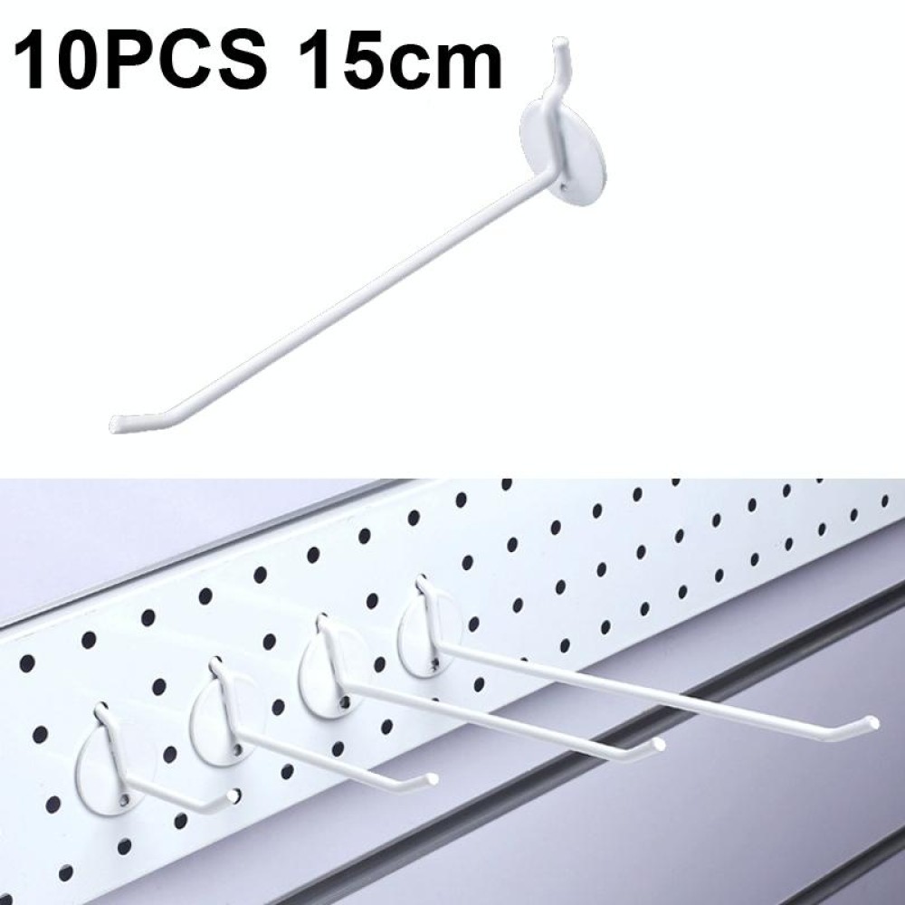 10 PCS Jewelry Accessories Display Orifice Plate Spray Hook, Length: 15cm(White)