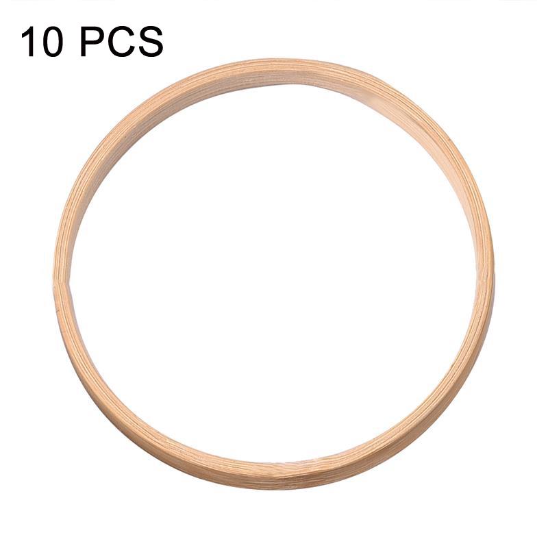 10 PCS Bamboo Circle Fan Frame Dream Catcher Making Circle Material, Size: 10cm(Inner Ring)