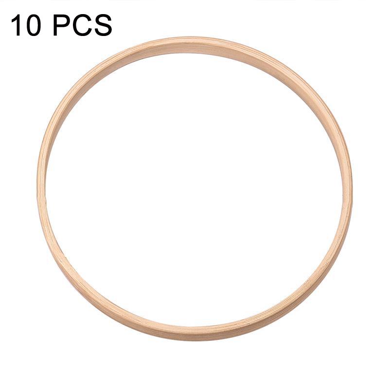 10 PCS Bamboo Circle Fan Frame Dream Catcher Making Circle Material, Size: 13cm(Inner Ring)