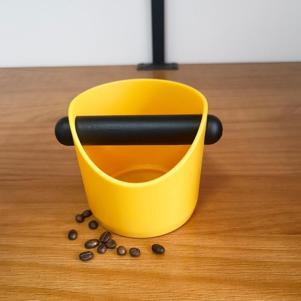 Coffee Knocking Grounds Bucket Waste Grounds Basin Grounds Box, Style:, Color: A Modle (Yellow)
