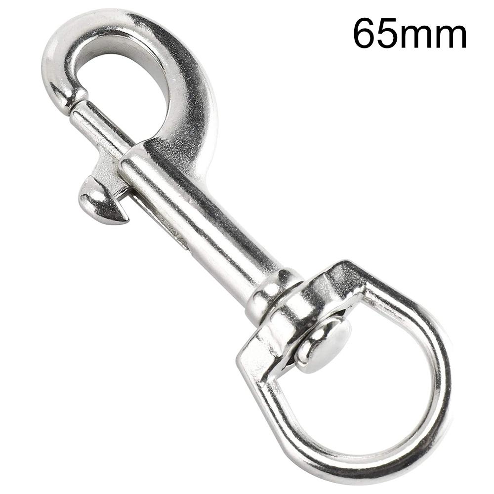 Stainless Steel Swivel Single Hook Pet Leash Hook, Specification: 65mm