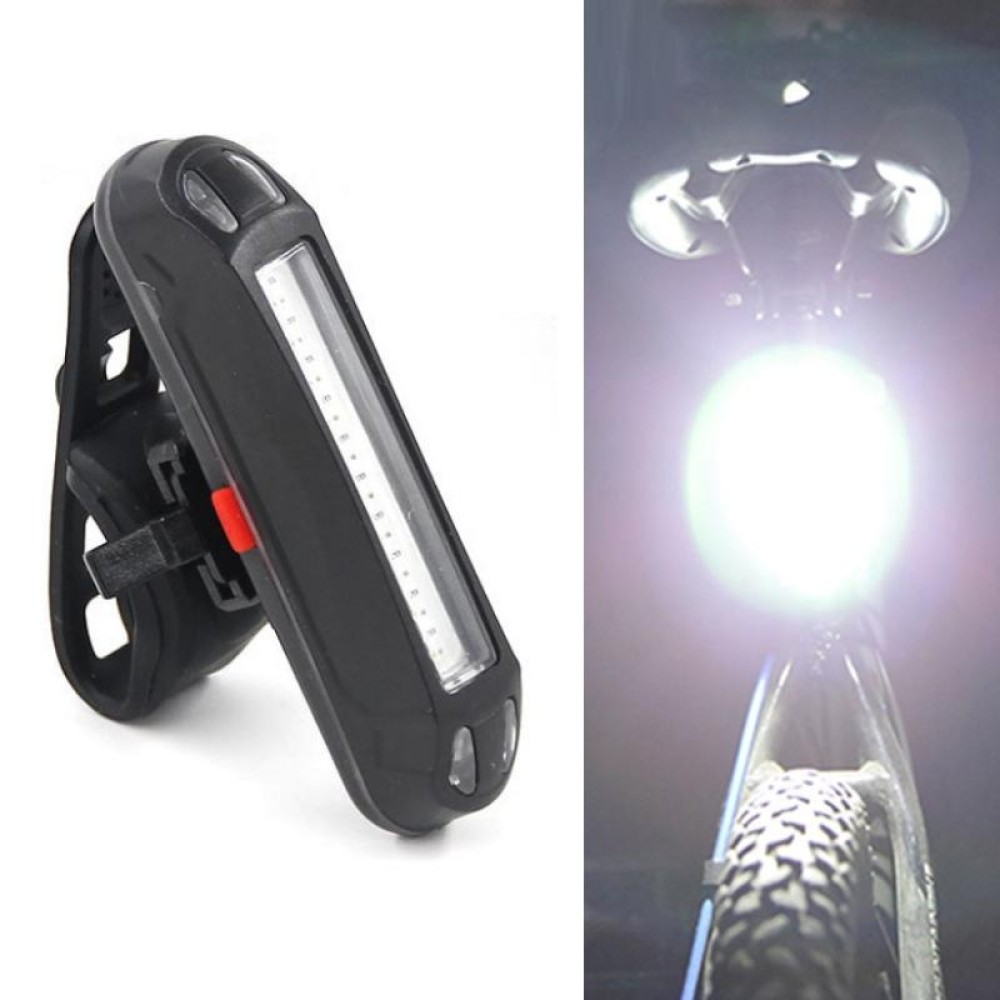 LED Rechargeable Bicycle Warning Strip Tail Light(OPP White Light)