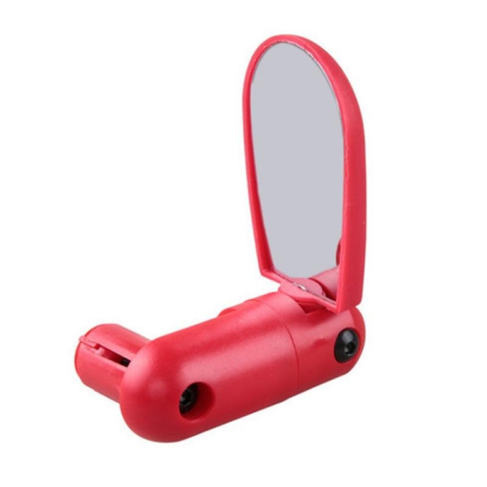 2 Pairs Adjustable Bicycle Flat Rearview Mirror Cycling Accessories(Red)