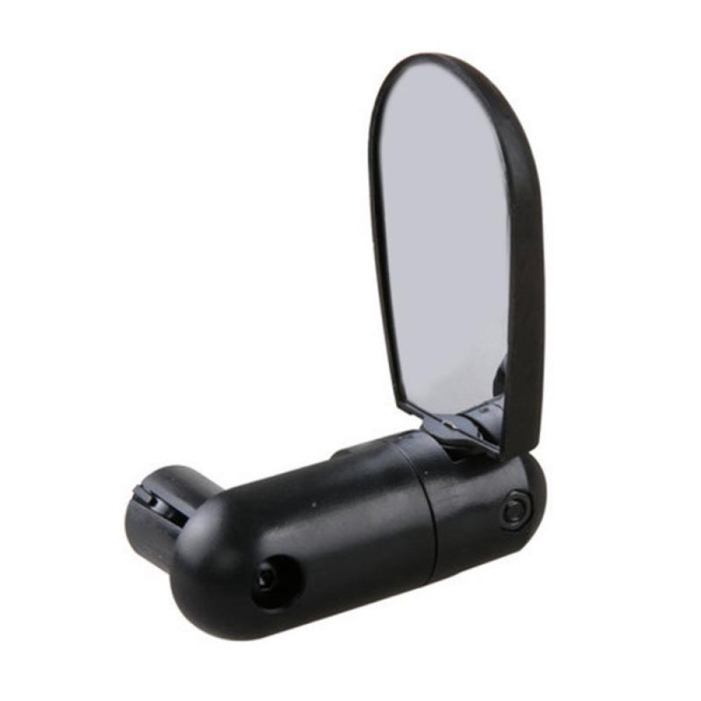 2 Pairs Adjustable Bicycle Flat Rearview Mirror Cycling Accessories(Black)