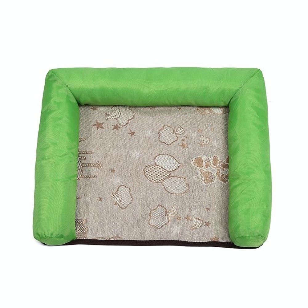 Pet Breathable And Cooler Mat Pet Bed, Specification: S(Green)