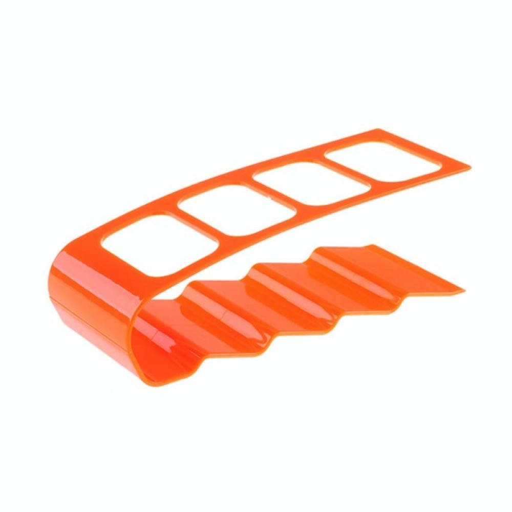 Four-compartment Remote Control Desktop Storage Rack(Orange)