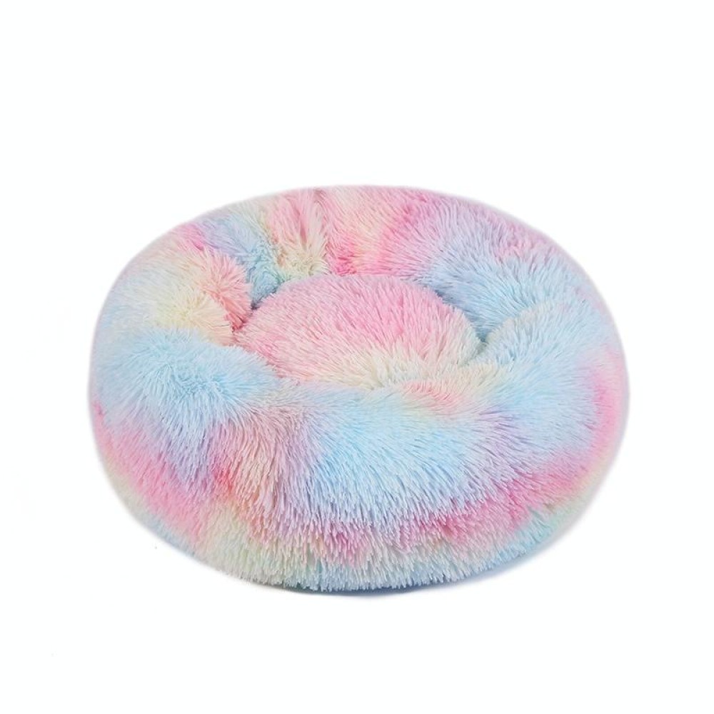 Plush Pet Bed Deep Sleep Pet Pad, Specification: 60cm(Light Colorful)