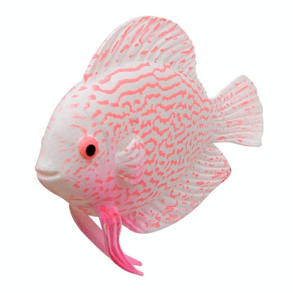 Simulation Luminous Tropical Fish Tank Landscaping Fake Decorations(F01 Pink God Cumilus)