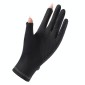 FSN02 1pair UV Resistant Ice Silk Breathable Cool Non-Slip Cycling Driving Thin Gloves Free Code(Black Purple)