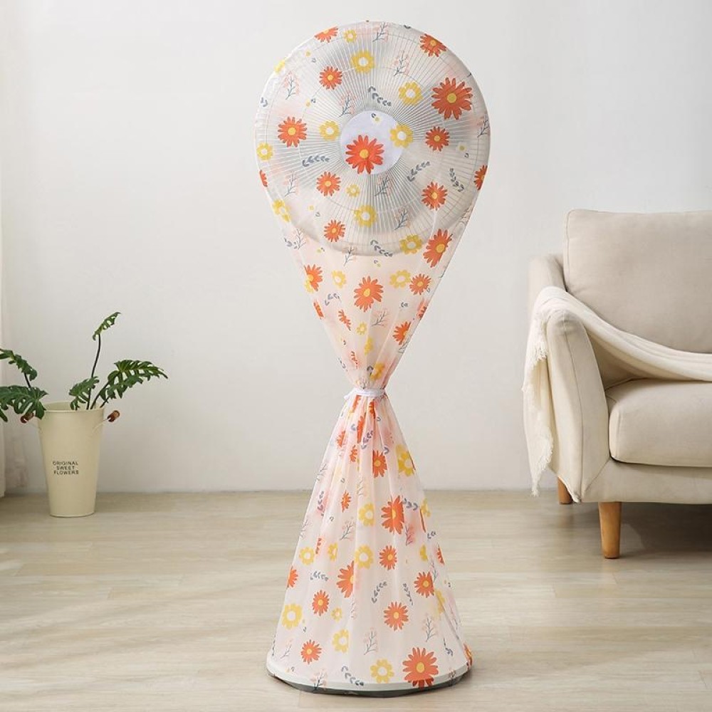 PEVA All Round Three Dimensional Fan Dust Cover, Size: Long 60x148cm(Red Flower)