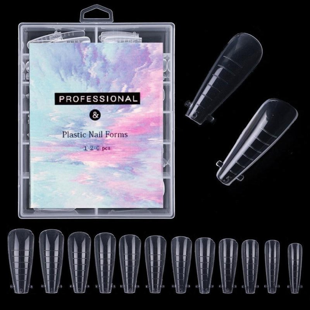 2 Boxes Nail Crystal Rapid Light Therapy Extension Nail Model, Shape: 120 PCS 15