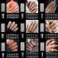 240 PCS Extended Manicure No-Engraving Frosted Thin Nail Piece WH-1110 Single Number 5-9