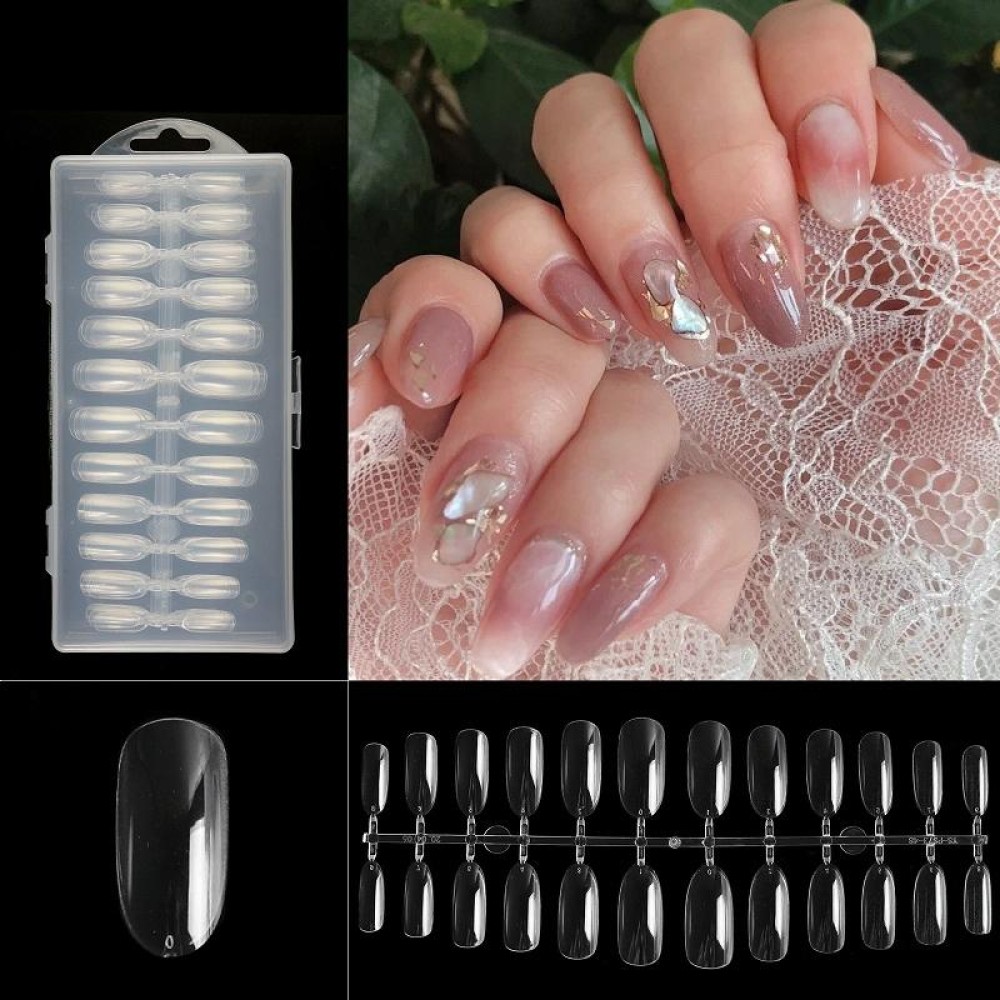 240 PCS Extended Manicure No-Engraving Frosted Thin Nail Piece WH-0173
