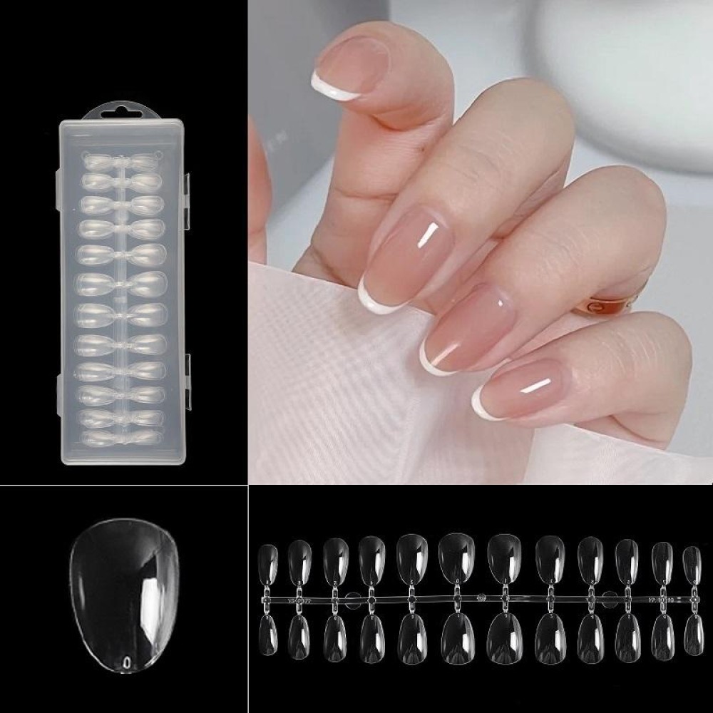 240 PCS Extended Manicure No-Engraving Frosted Thin Nail Piece WH-0179