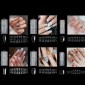 240 PCS Extended Manicure No-Engraving Frosted Thin Nail Piece WH-0168