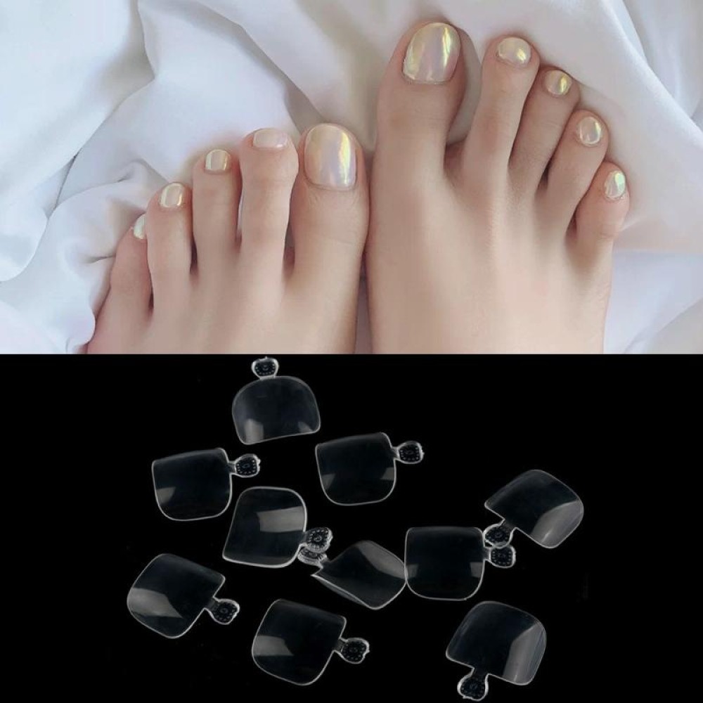 500 PCS/Bag Lightweight Soft Toe Nail Extension Patch(Transparent Color)