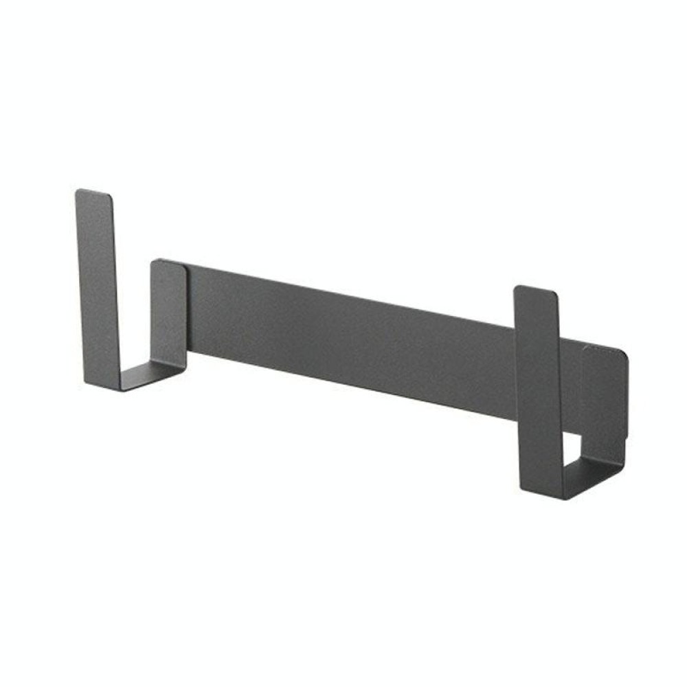 Wall-Mounted Carbon Steel Integrated Pot Lid Holder Kitchen Cutting Board Rack(Black)