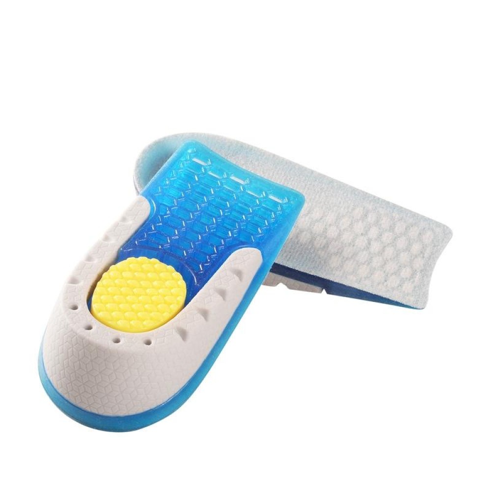 Silicone Honeycomb Shock Absorption TPE Heel Protection Pad Heightening Insole, Size: Height 1.5 cm