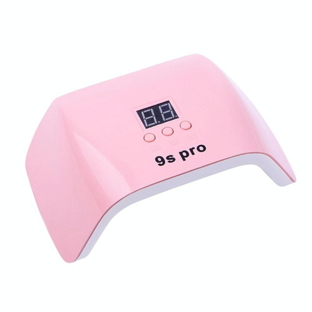 9S Pro 120W Dual Light Source Phototherapy Machine Smart Nail Lamp(Pink)