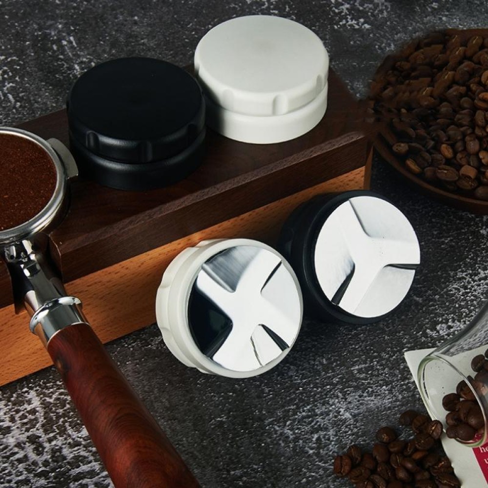 Coffee Grinder Alloy Powder Dispenser Set, Size: A2 51mm 3 Leaf (Black)