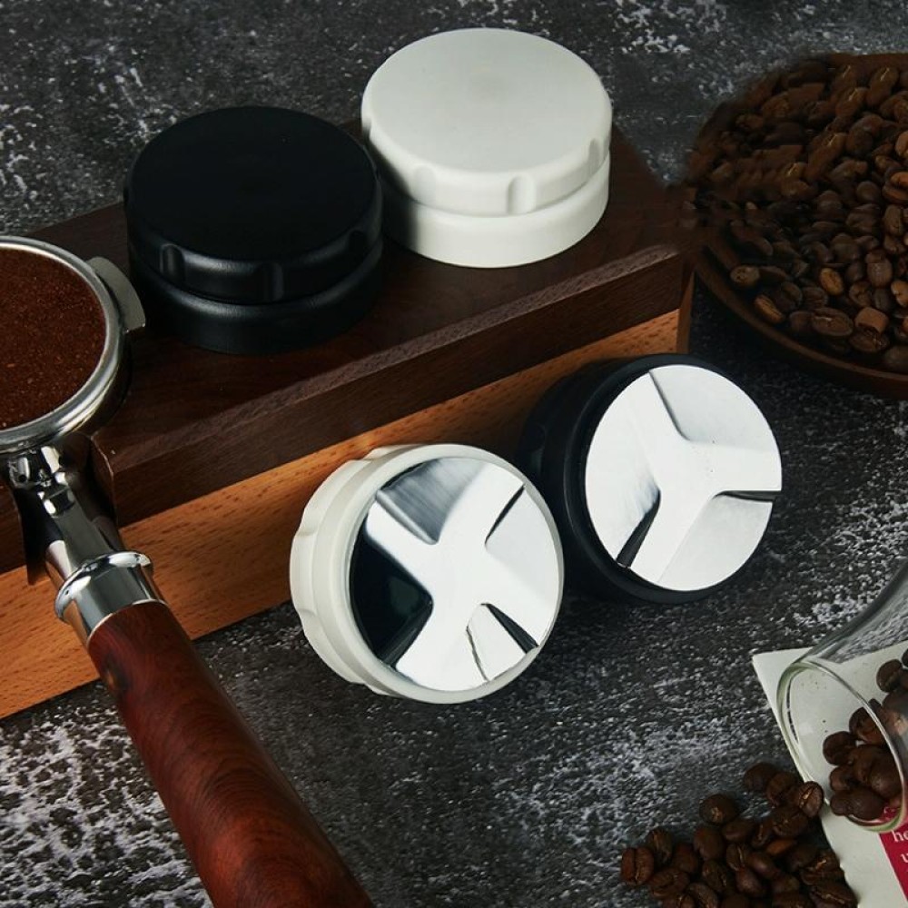 Coffee Grinder Alloy Powder Dispenser Set, Size: A2 58mm 3 Leaf (Black)