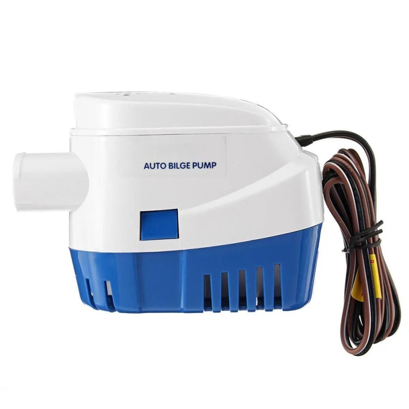 1100GPH-24V Blue Automatic Bilge Pump Submersible Water Electric Pump For Yacht Marine Boat