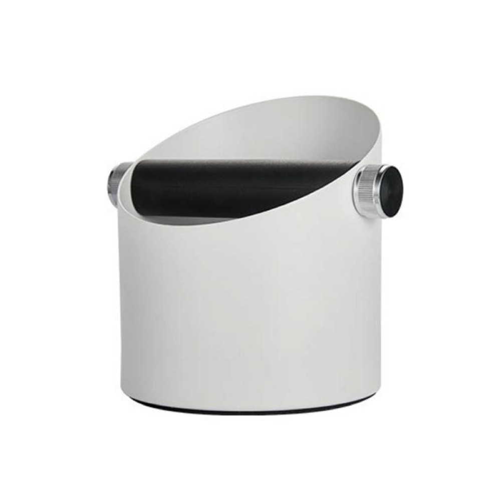 Coffee Waste Bin Milk Tea Residue Recycling Powder Box, Color: White (Aluminum Alloy)