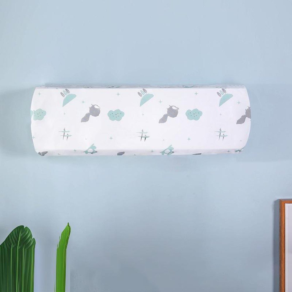Household Hanging Air Conditioner Cartoon Dust Cover, Size: 86x31x20cm(Green Wild Fox)