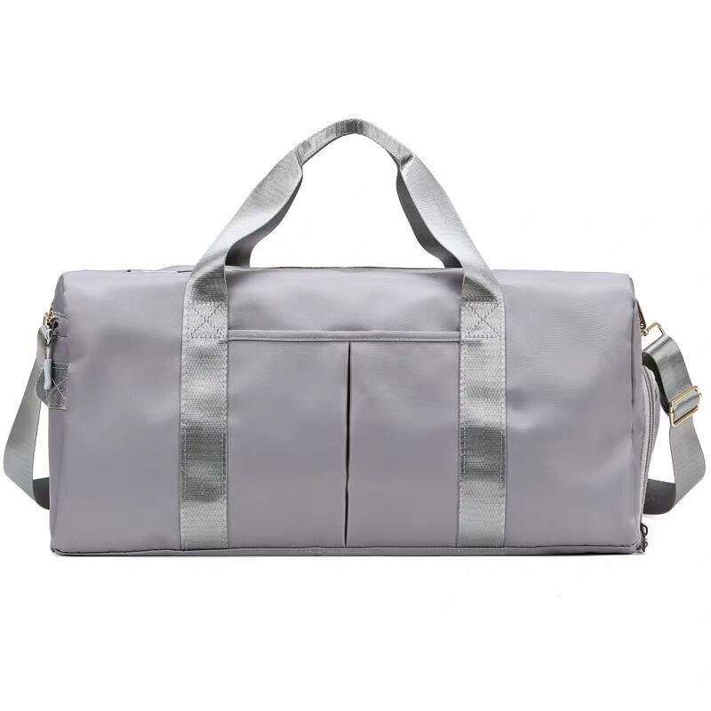20200 Large Capacity Waterproof Sports Fitness Messenger Bag, Size: L (Light Grey)